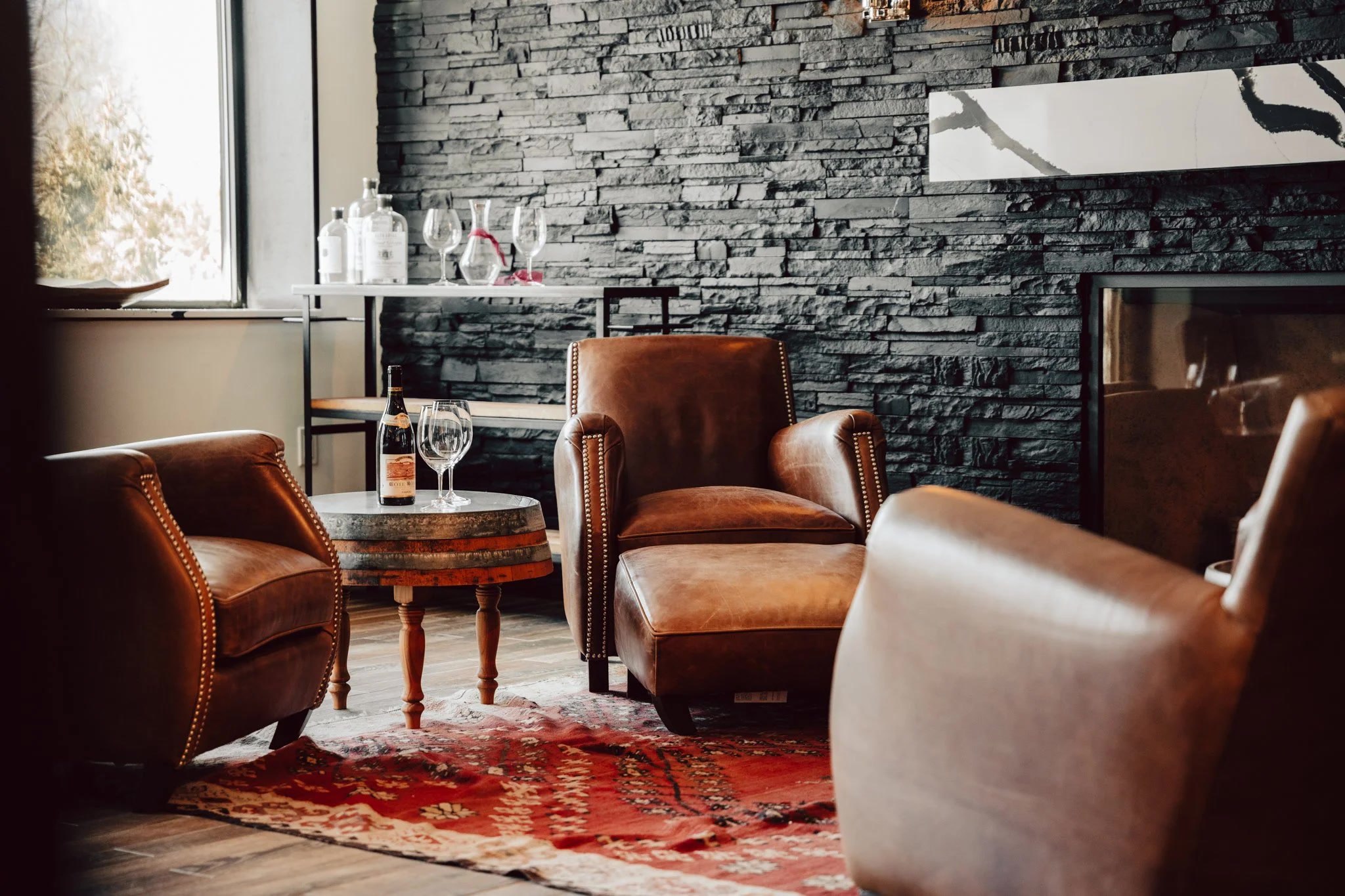 Private wine tasting room